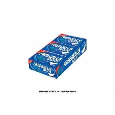 GOMA DE MASCAR SEM ACUCAR FREEGELLS GUM HORTELA RICLAN 1X15X8G